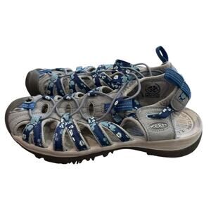 Keen Womens Hiking Sandals Shoes Ladies Size 8 Whisper Floral/Vapor